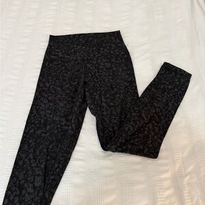 Black Patterned Lululemon Align Leggings